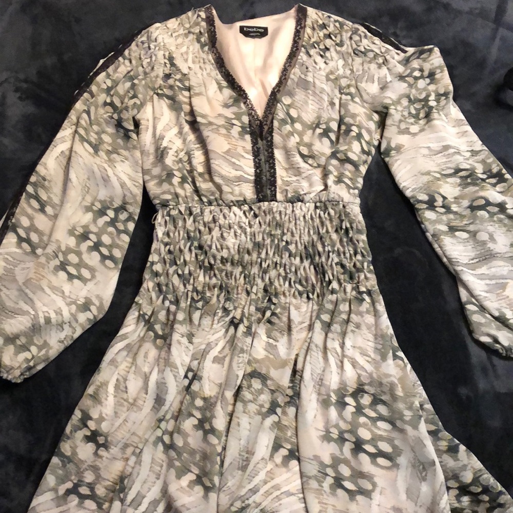 Bebe summer sexy print dress